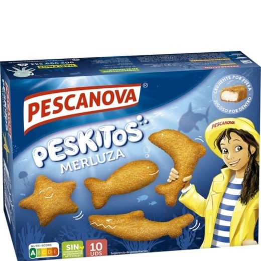 Merluza Empanada PESKITOS PESCANOVA 400Gr | Cash Borosa