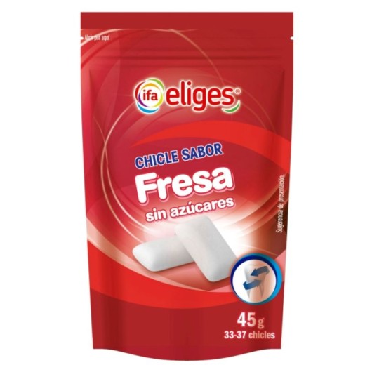 Chicle Fresa S/Azucar Gragea IFA Bolsa 45Gr | Cash Borosa