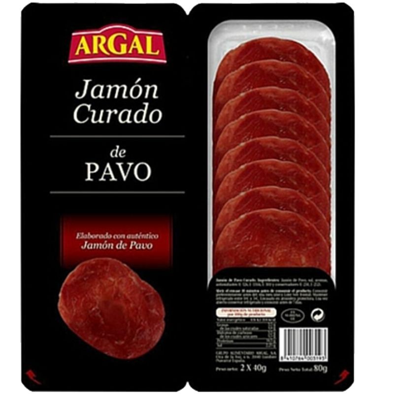 Jamon De Pavo Curado Lonchas ARGAL 1.25 € | Cash Borosa