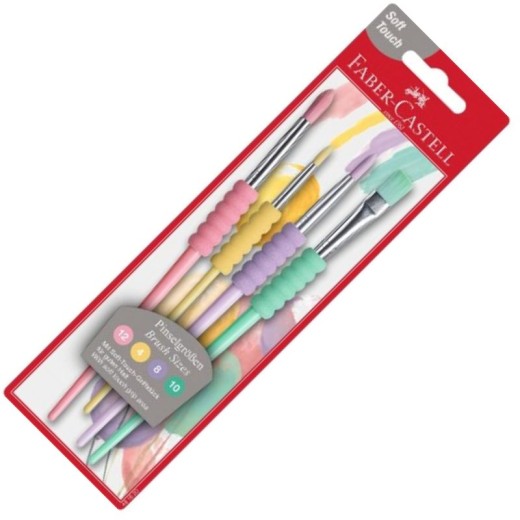 Pincel FABER Color Pastel Blister 4 Und | Cash Borosa