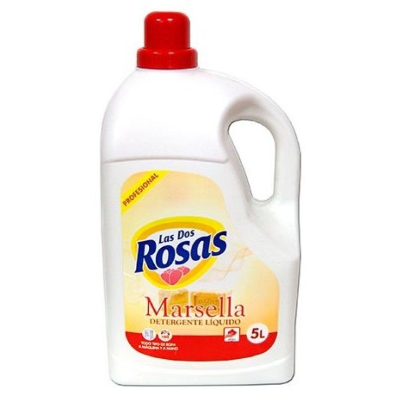Detergente Ropa Polvo 2 ROSAS Marsella 100 Lavados 5KG | Cash Borosa