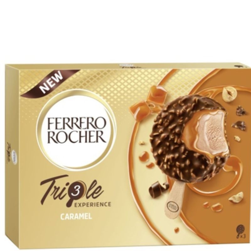 Helado Bombon FERRERO ROCHER Caramelo 4 UND | Cash Borosa
