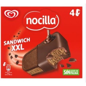 Helado Sandwich Bomb Straciatella  NORDWIK Pack 3 UND | Cash Borosa