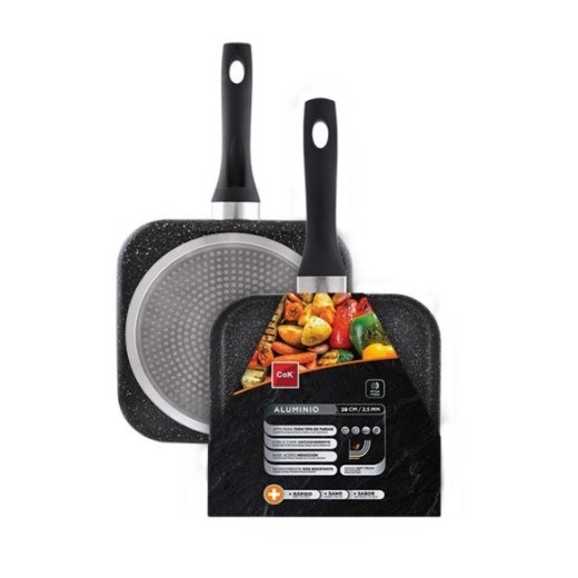 Plancha Asador Grill BLACKBLOCK 28 CM | Cash Borosa