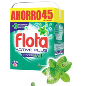 Detergente Ropa Polvo FLOTA Active Plus Marsella 45 Lavados | Cash Borosa