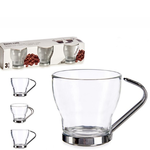 Set 3 Tazas Cafe 90 ML | Cash Borosa