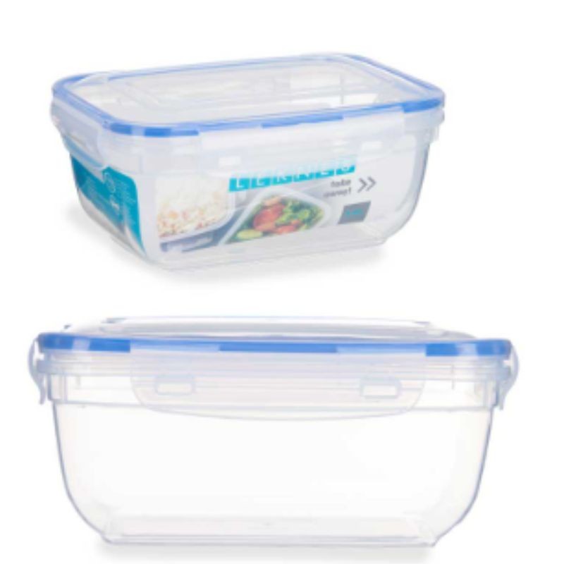 Set Fiambrera Rectangular Tapa 1000 ML x 3 | Cash Borosa