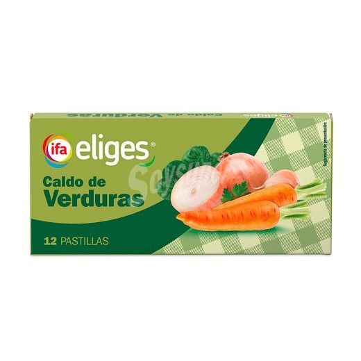 Caldo Verduras IFA Estuche 12 Pastillas | Cash Borosa