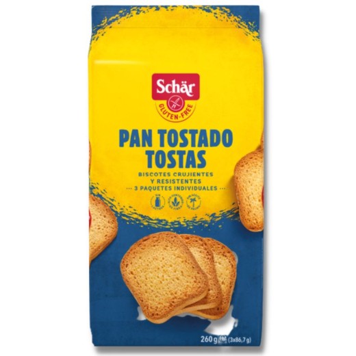 Pan Tostado Sin Gluten SCHAR 260 GR | Cash Borosa