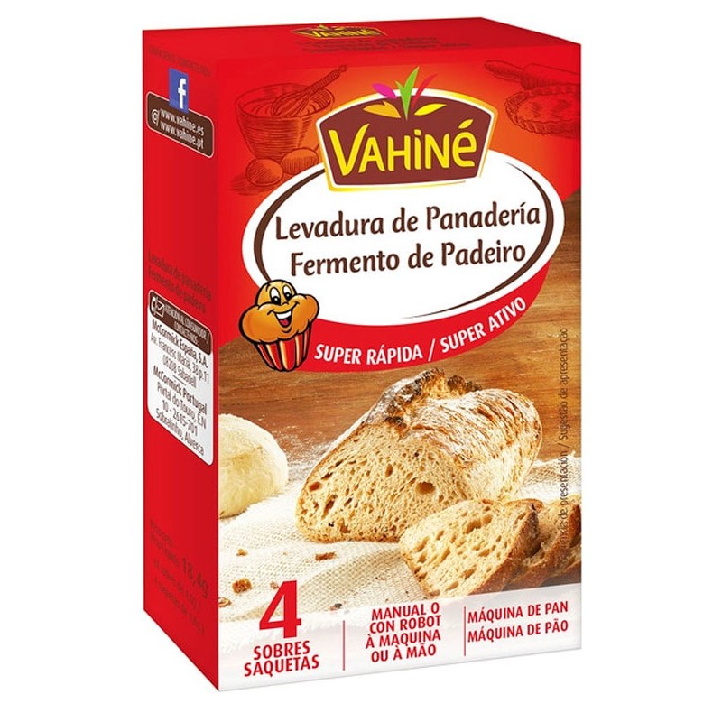 VAHINE Levadura panadería Super Rápida 18,4 GR | Cash Borosa