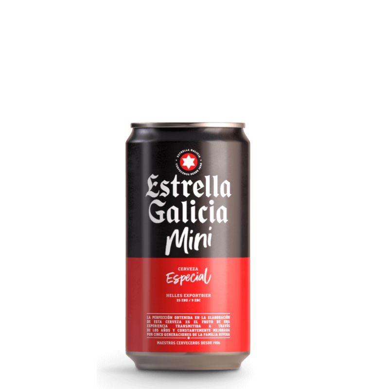 Cerveza Lata ESTRELLA DE GALICIA Mini 25 CL | Cash Borosa