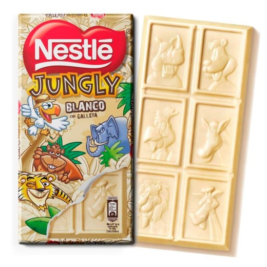 Chocolate NESTLE Jungly Blanco 125 GR | Cash Borosa