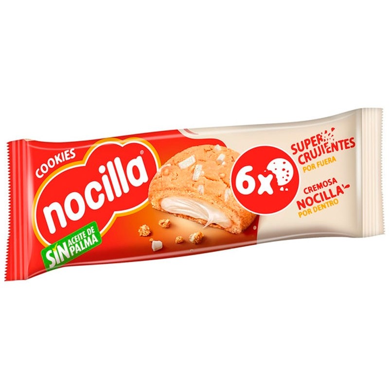 Cookies Rellenas Chocolate Blanco NOCILLA 6 UND | Cash Borosa