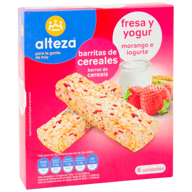 Barrita Muesli ALTEZA Fresa y Yogur 6 UND | Cash Borosa