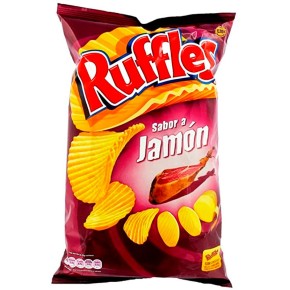 Patata Ruffles Jamon PVR 2.7 € 200Gr