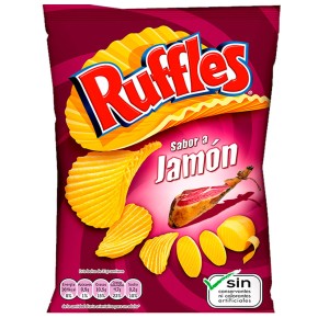 Patatas RUFFLES Jamon 1,85€ | Cash Borosa