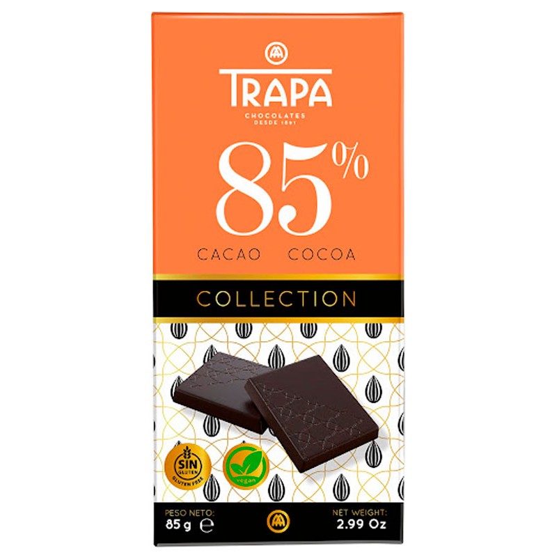 Chocolate Negro 85% Collection TRAPA 85 GR | Cash Borosa