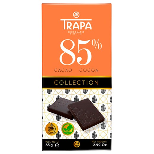 Chocolate Negro 85% Collection TRAPA 85 GR | Cash Borosa