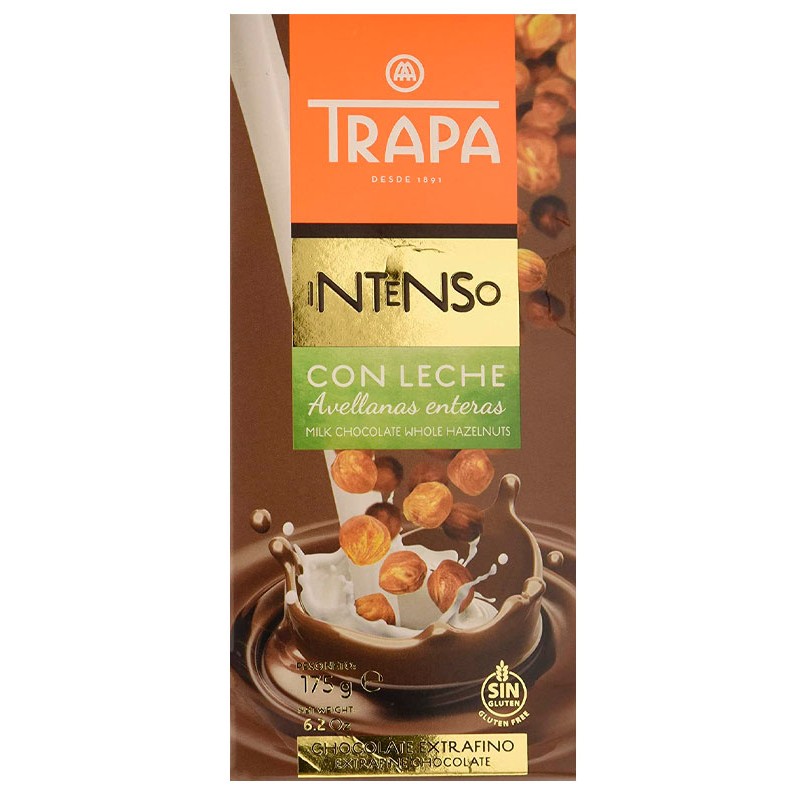 Chocolate Con Leche y Avellanas TRAPA 95 GR | Cash Borosa