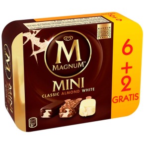 Helado Bombon Mini Magnums Mix 6+2 UND