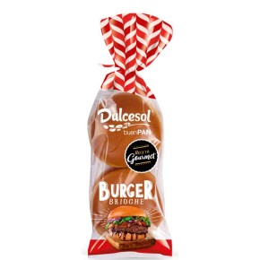 Pan de Burguer  DULCESOL Pack 6 UND 1 € 300 GR | Cash Borosa