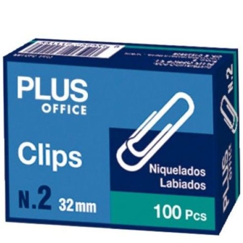 Clips Labiados Redondos PLUS  Niquel Nº 2  C/100 Unid. | Cash Borosa