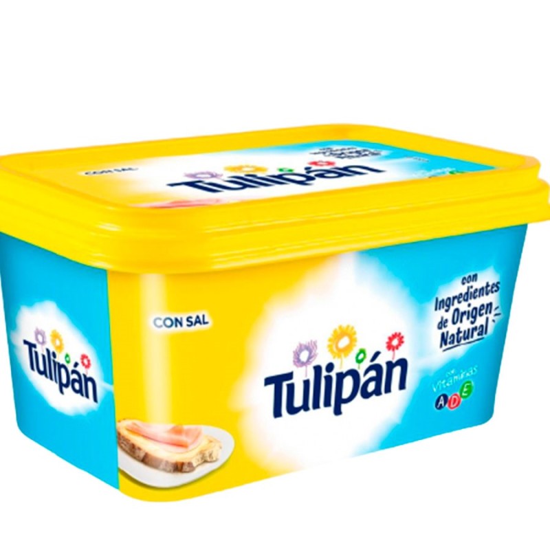 Margarina TULIPAN 400 GR Amarilla Con Sal | Cash Borosa