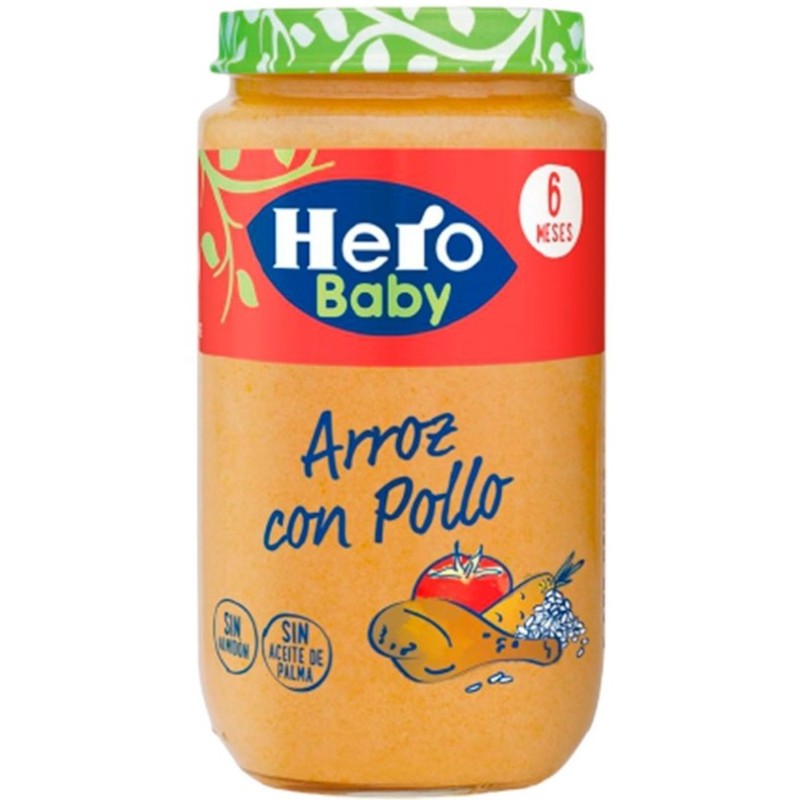 Tarrito Pollo con Arroz HERO 2 x 235 GR | Cash Borosa