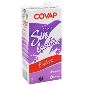 Leche Entera Sin Lactosa COVAP  1L