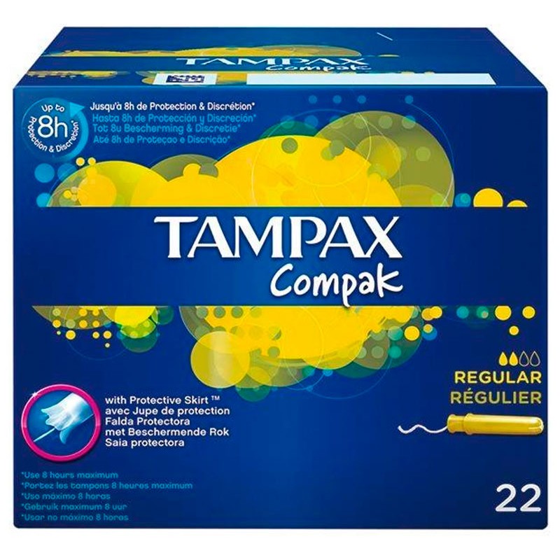 Tampon TAMPAX Compak Regular 22 UND | Cash Borosa