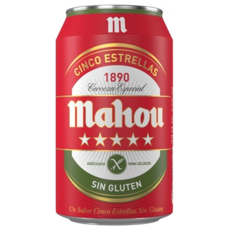 Cerveza Lata MAHOU Sin Gluten 33 CL | Cash Borosa