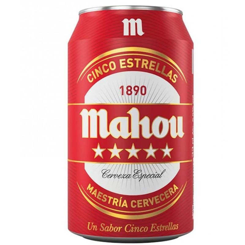 Cerveza Lata MAHOU 5 Estrellas 33 CL | Cash Borosa