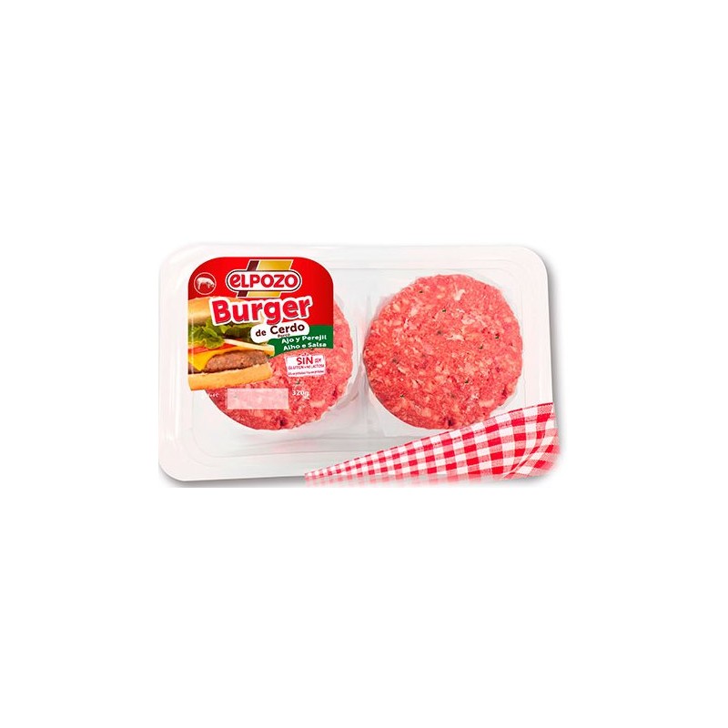 Burger Cerdo con Ajo y Perejil EL POZO 360 GR | Cash Borosa