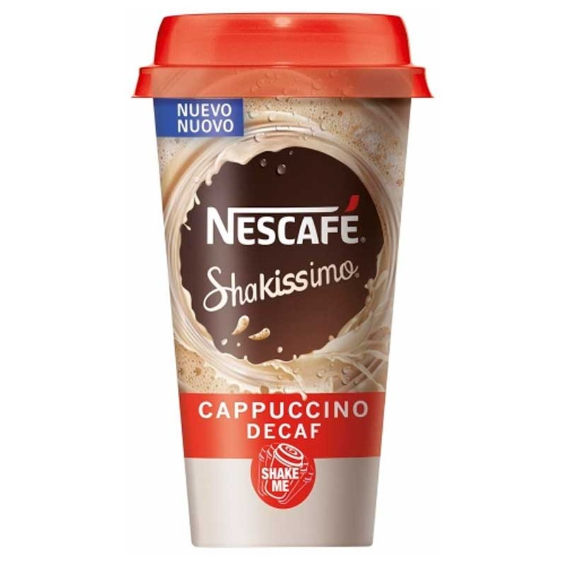 Cafe frio Shakissimo Cappuccino Descafeinado NESCAFE 205 ML | Cash Borosa