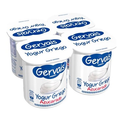 Yogur Griego Natural Azucarado GERVAIS  X4 | Cash Borosa