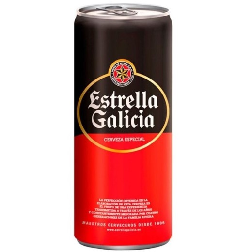 Cerveza Lata ESTRELLA DE GALICIA 33 CL | Cash Borosa