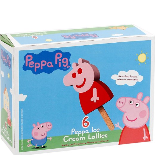 Helado Palo Peppa Pig Pack NORDWIK Pack 6 UND | Cash Borosa