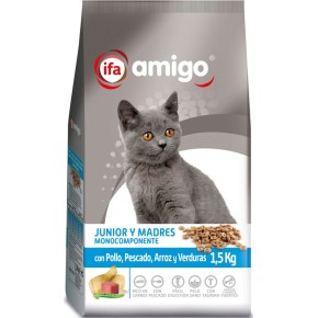 Ani. Gato IFA Pienso 1.5KG Junior Pollo/Atun/Arroz/Vegetales