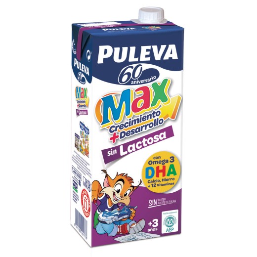 Leche de Crecimiento PULEVA MAX Sin Lactosa 1 L + 3 Años | Cash Borosa
