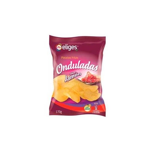 Patatas IFA Onduladas Jamon 150Gr | Cash Borosa