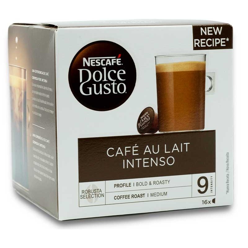 Capsulas Cafe NESCAFE Dolce Gusto Cafe/Leche Intenso | Cash Borosa