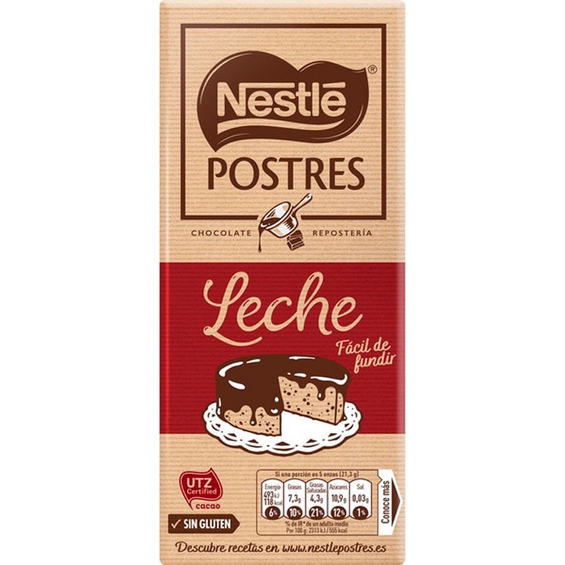 Chocolate para Fundir Con leche  NESTLE 170 GR | Cash Borosa