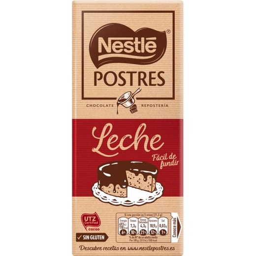 Chocolate para Fundir Con leche  NESTLE 170 GR | Cash Borosa