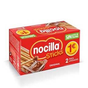 NOCILLA Sticks Pack 2 UND 2 Sabores 1 €