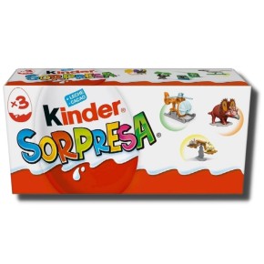 Chocolate KINDER Huevo SORPRESA  Pack 3