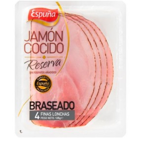Jamon Cocido Braseado Lonchas ESPUÑA 125 GR | Cash Borosa