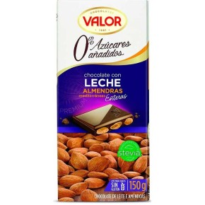 Chocolate con Leche con Almendras Sin Azucar TRAPA 175 GR | Cash Borosa