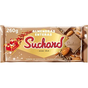 Turron SUCHARD Chocolate Negro con Almendras 230Gr