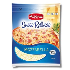 Queso Rallado Mozzarella ALBENIZ 400 GR