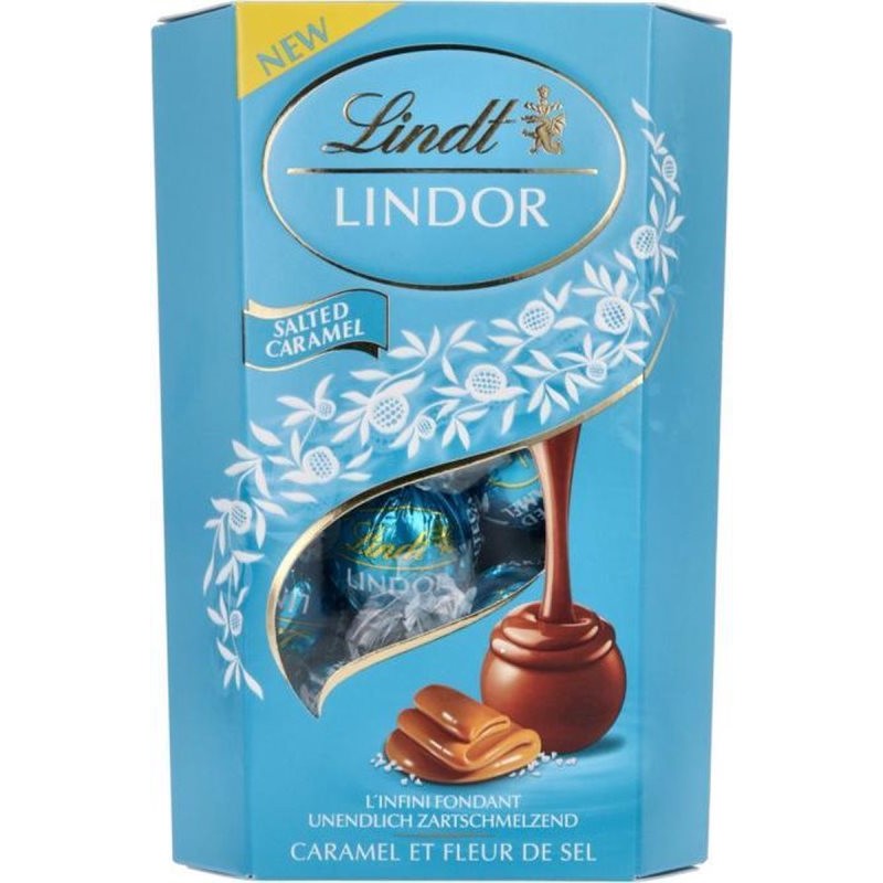 Bonbones LINDT Caramelo y Sal 200 Gr | Cash Borosa